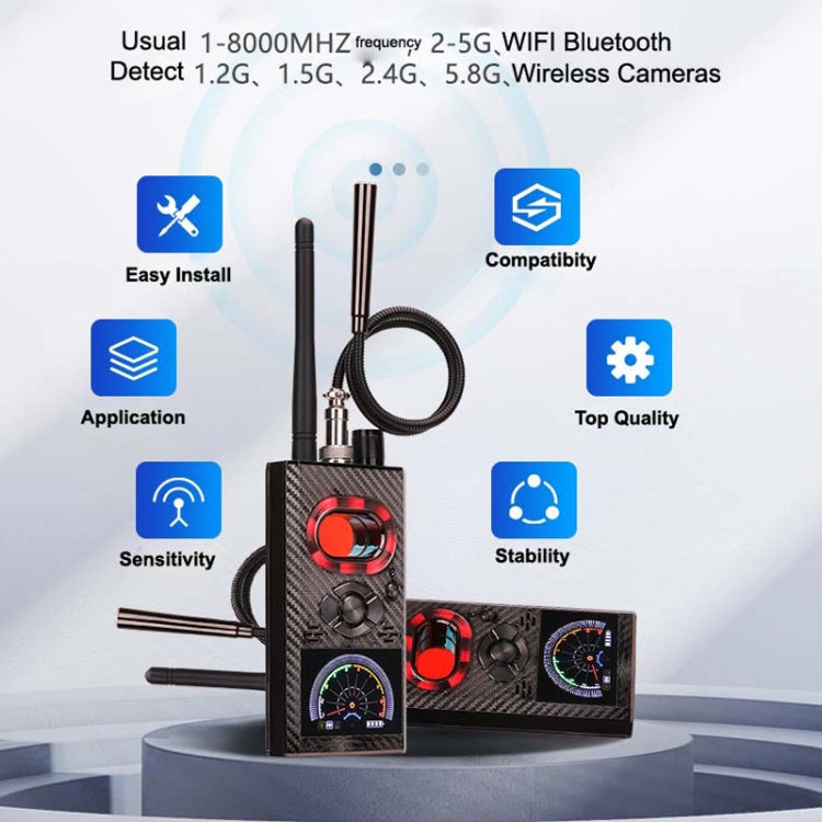 K99 Anti-eavesdropping Anti-candid Camera Detector Signal Camera Car Scanning Detector, K99 K99 Anti-eavesdropping Anti-candid Camera Detector Signal Camera Car Scanning Detector, K99